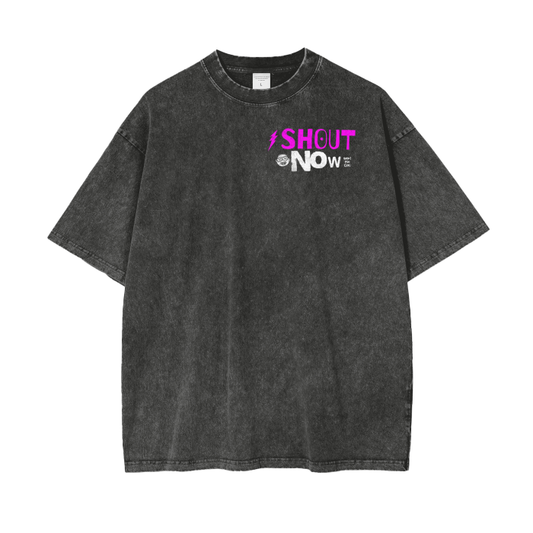 shout Acid Wash Oversize T-Shirt